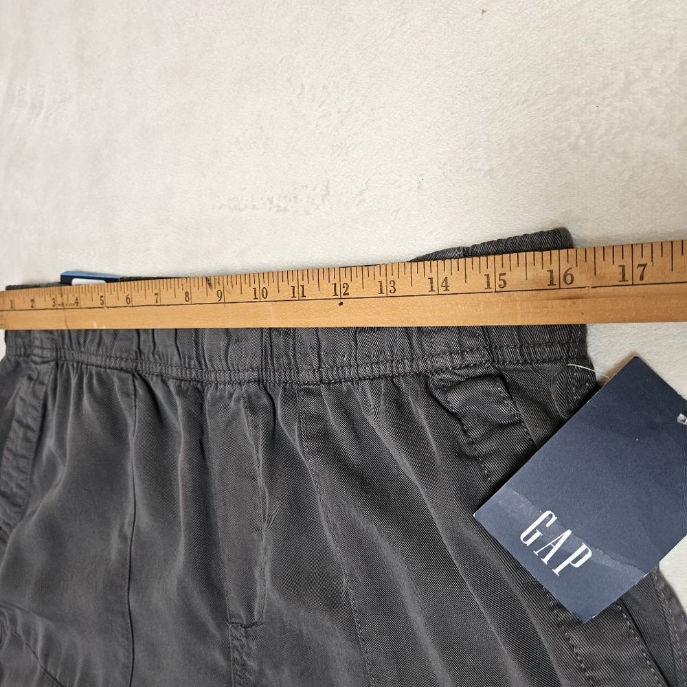 NWT Gap Women's Sz L Gray Tencel Pull On Pants - Picture 3 of 14